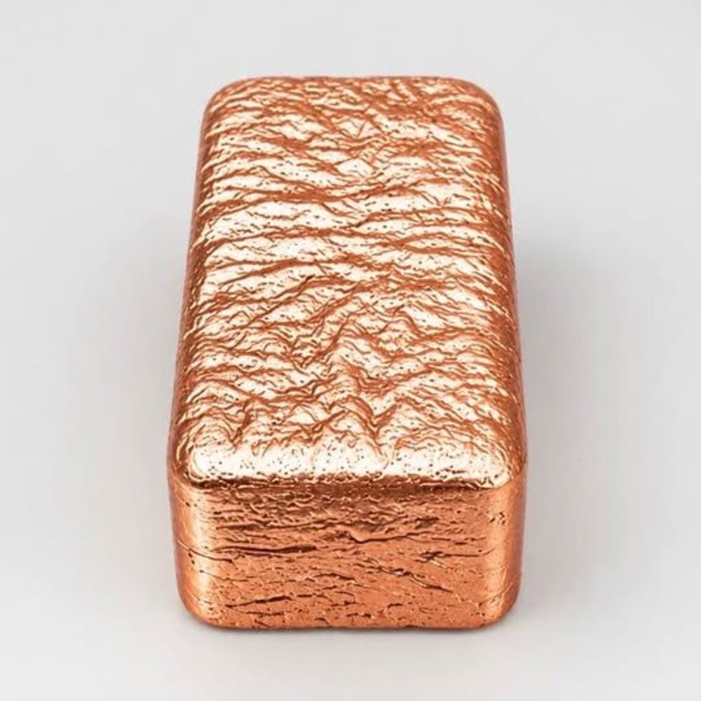 🔥 1 LB 999 Pure Copper Bar Hand Poured Bullion Ingot Solid Copper 🔥